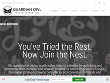 Tablet Screenshot of guardianowldigital.com